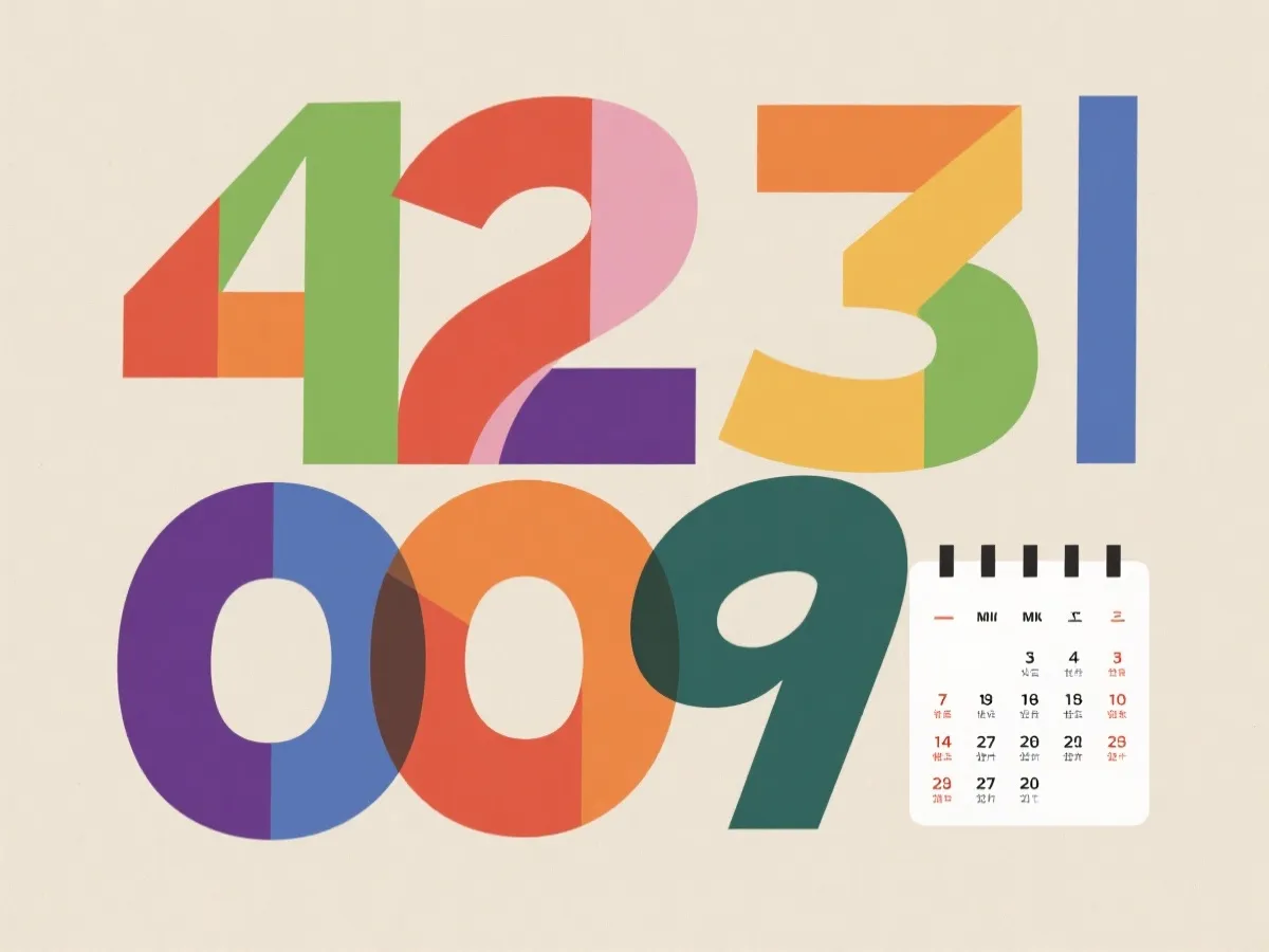 开奖日历与数据示意