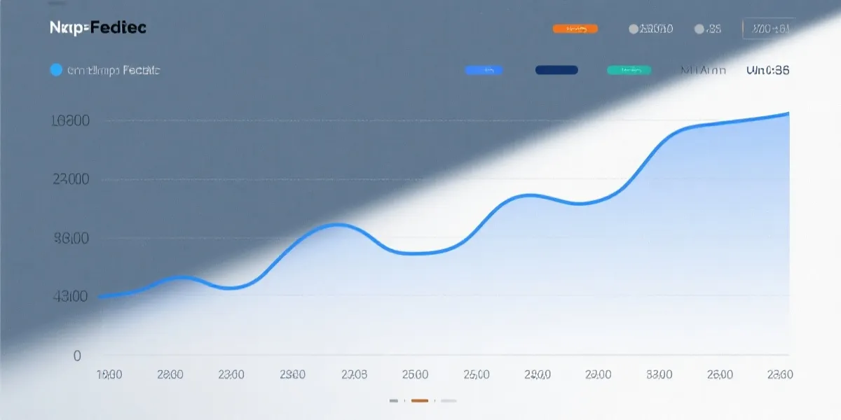 折线趋势图示意